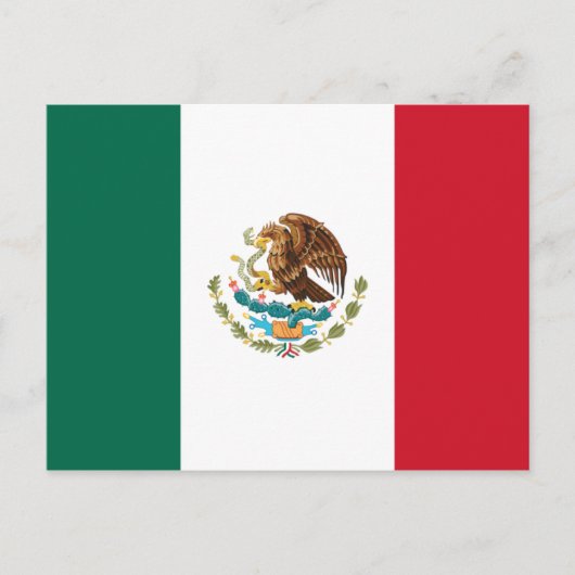 Vlag van Mexico Briefkaart (Voorkant)