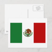 Vlag van Mexico Briefkaart (Voorkant / Achterkant)