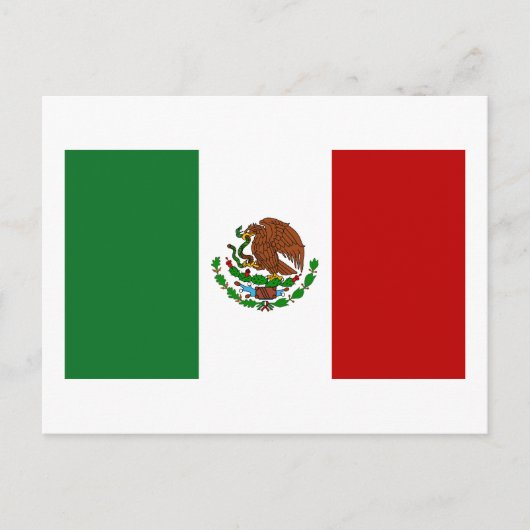 Vlag van Mexico Briefkaart (Voorkant)