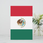 Vlag van Mexico Briefpapier (Staand voorkant)