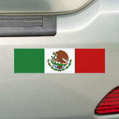 Vlag van Mexico Bumpersticker (Op auto)