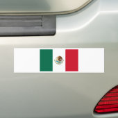 Vlag van Mexico Bumpersticker (Op auto)