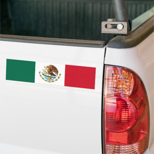 Vlag van Mexico-Bumpersticker Bumpersticker (Op Truck)