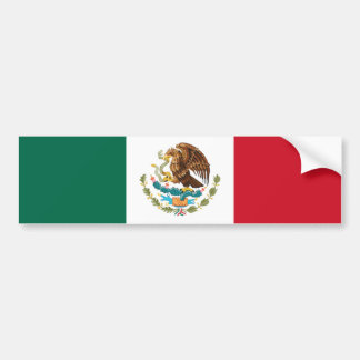Vlag van Mexico-Bumpersticker Bumpersticker