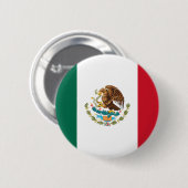 Vlag van Mexico-Button Ronde Button 5,7 Cm (Voorkant /achterkant)