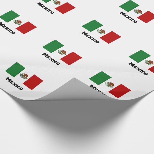 Vlag van Mexico Cadeaupapier (Hoek)