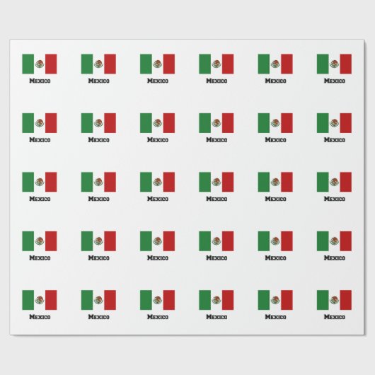 Vlag van Mexico Cadeaupapier (Vlak)