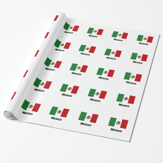 Vlag van Mexico Cadeaupapier (Uitgerold)