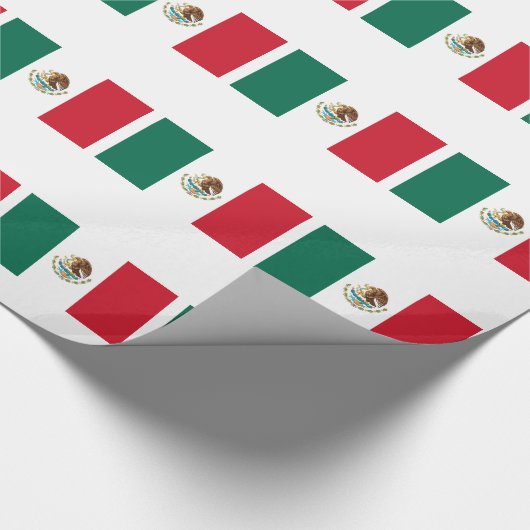 Vlag van Mexico Cadeaupapier (Hoek)