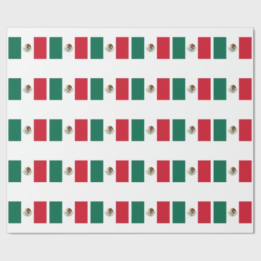 Vlag van Mexico Cadeaupapier (Vlak)
