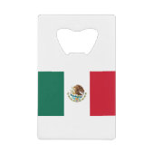 Vlag van Mexico Creditkaart Flessenopener (Voorkant)