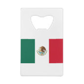 Vlag van Mexico Creditkaart Flessenopener (Achterkant)