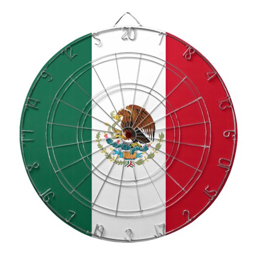 Vlag van Mexico Dartbord (Voorkant)
