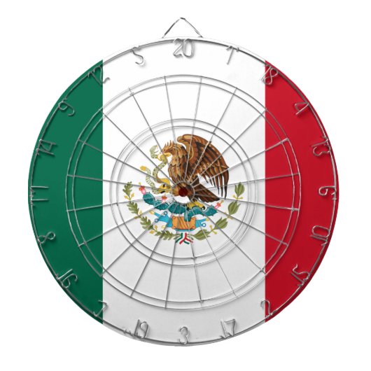 Vlag van Mexico Dartbord (Voorkant)