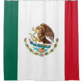Vlag van Mexico Douchegordijn (Voorkant)