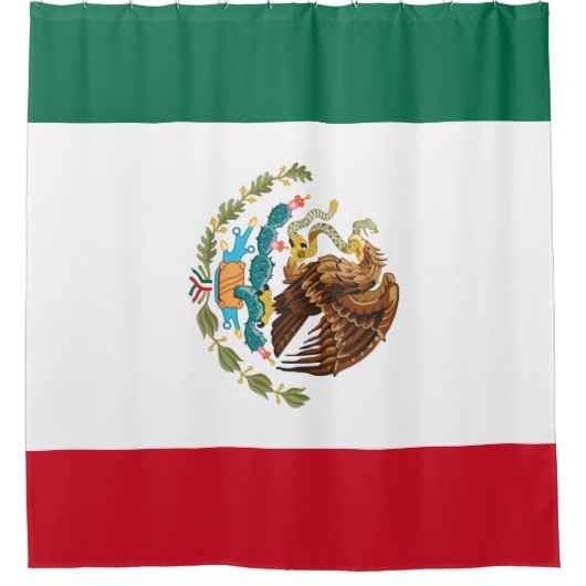 Vlag van Mexico Douchegordijn (Voorkant)