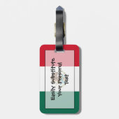 Vlag van Mexico Easy ID Personal Bagagelabel (Achterkant verticaal)