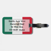 Vlag van Mexico Easy ID Personal Bagagelabel (Achterkant horizontaal)