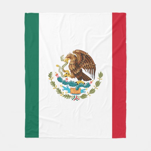 Vlag van Mexico Fleece Deken (Voorkant)