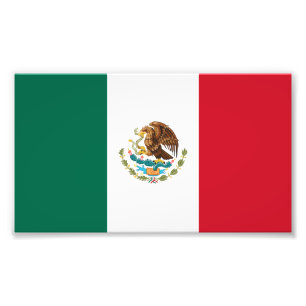 Vlag van Mexico Foto Afdruk
