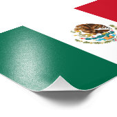 Vlag van Mexico Foto Afdruk (Hoek)