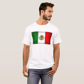 Vlag van Mexico gestileerd T-shirt (Voorkant volledig)