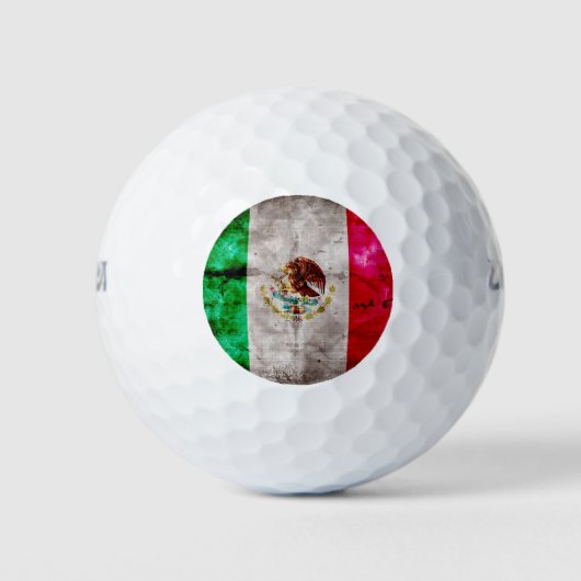  vlag van Mexico Golfballen (Voorkant)