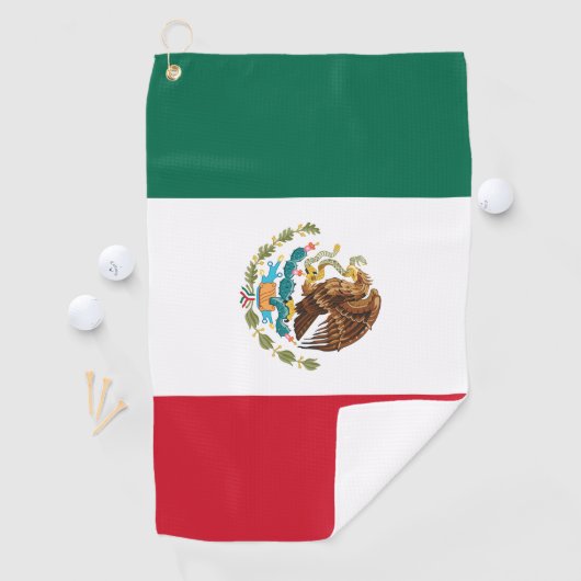 Vlag van Mexico Golfhanddoek (Insitu)