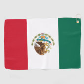 Vlag van Mexico Golfhanddoek (Horizontaal)