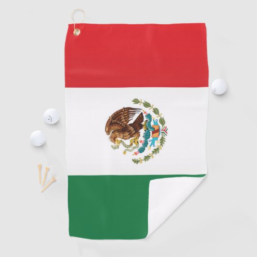 Vlag van Mexico Golfhanddoek (Insitu)