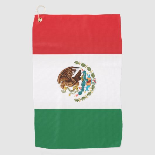 Vlag van Mexico Golfhanddoek (Voorkant)