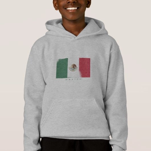 Vlag van Mexico Grunge Stijl (Voorkant)