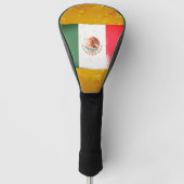Vlag van Mexico Grunge Stijl Golfheadcover (Voorkant)