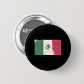Vlag van Mexico Grunge Stijl Ronde Button 5,7 Cm (Voorkant /achterkant)