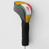 Vlag van Mexico Grunge Style Golfheadcover (Schuin)