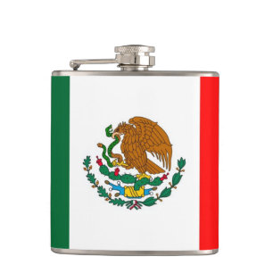 Vlag van Mexico Heupfles