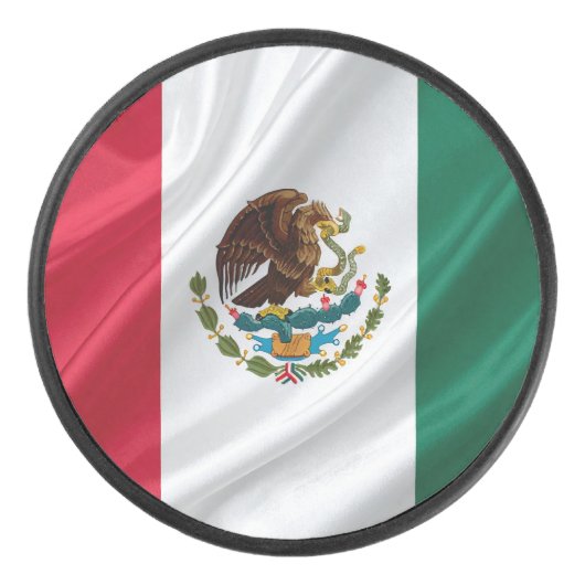 Vlag van Mexico Hockey Puck (Voorkant)