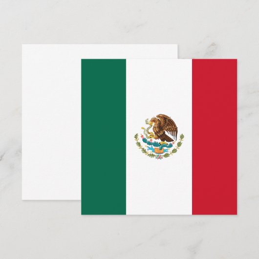 Vlag van Mexico Kaart (Voorkant / Achterkant)