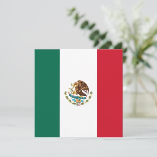 Vlag van Mexico Kaart (Staand voorkant)