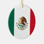 Vlag van Mexico Keramisch Ornament (Rechts)