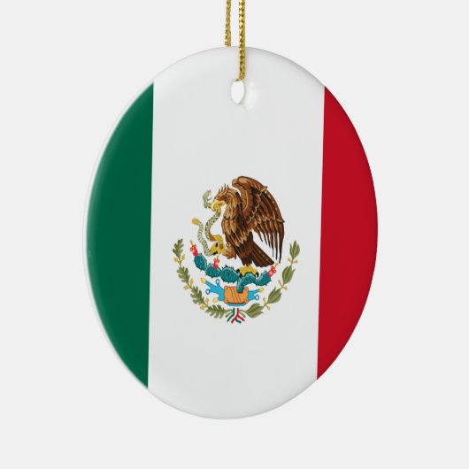 Vlag van Mexico Keramisch Ornament (Rechts)