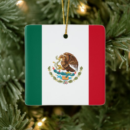 Vlag van Mexico Keramisch Ornament (Boom)