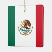 Vlag van Mexico Keramisch Ornament (Links)