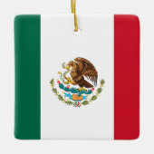 Vlag van Mexico Keramisch Ornament (Voorkant)