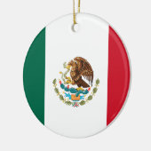 Vlag van Mexico Keramisch Ornament (Links)