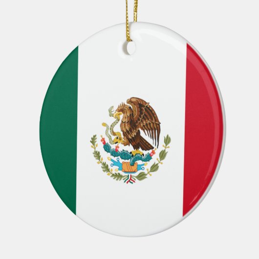 Vlag van Mexico Keramisch Ornament (Links)