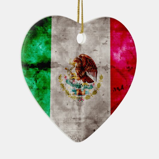 vlag van Mexico Keramisch Ornament (Rechts)