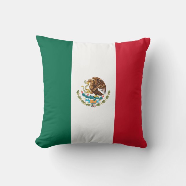 Vlag van Mexico Kussen (Voorkant)