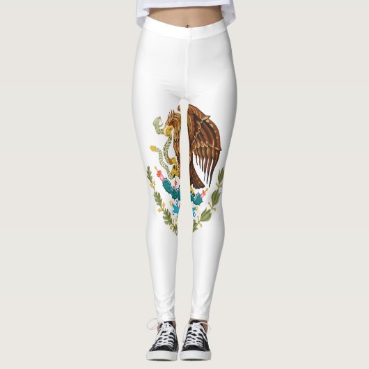 Vlag van Mexico Leggings (Voorkant)