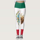 Vlag van Mexico Leggings (Voorkant)